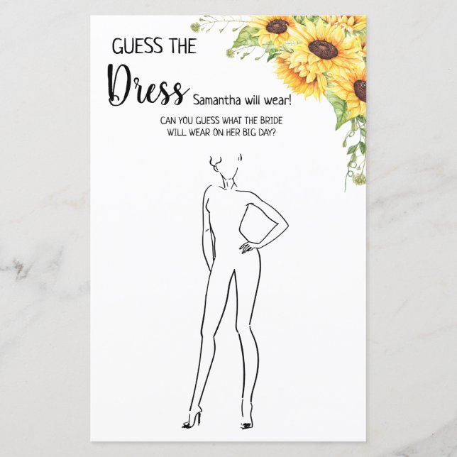 Raten Sie das Kleid Brautparty englisch spanisch S (Vorderseite)