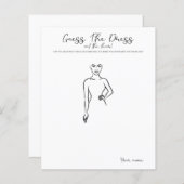 Raten Sie das Kleid - Spiel für Brautparty Party (Vorne/Hinten)