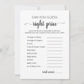 Raten Sie das richtige Spiel mit Baby Shower Party Einladung (Vorderseite)