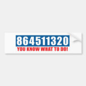 Raten Sie den Message & Do It Autoaufkleber (Vorne)