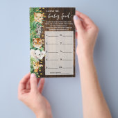 Raten Sie die Baby Food Safari Baby Shower Game Ca Flyer (Handgriff)