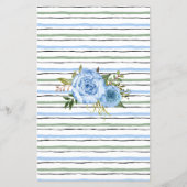 Raten Sie die Blue Game Card des Dress Brautparty Flyer (Hinten)