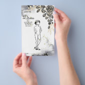 Raten Sie die Dress Black Rose BridalShower Game C Flyer (Handgriff)