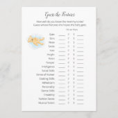 Raten Sie die Features Game Boy Teddy Bärenkarte Programm (Vorderseite)