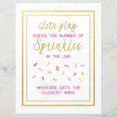 Raten Sie die Sprinkles Donut Party Activity Game (Vorderseite)