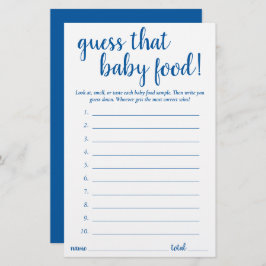 Raten Sie einfach das Baby Food | French Blue Game