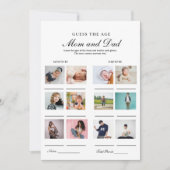 Raten Sie ihre Mama und Baby Duschgame Card Ankündigung (Vorderseite)