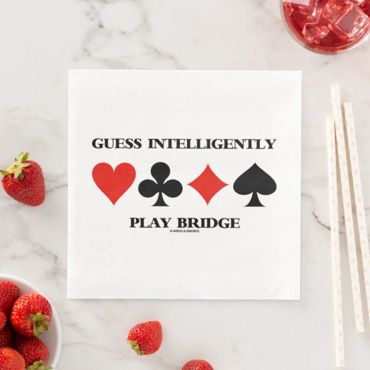 Raten Sie Intelligentes Spielen von Bridge und Fou Serviette (Beispiel)