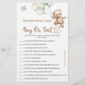 Raten Sie Junge oder Girl Tales Teddy Bear Baby Du (Vorderseite)