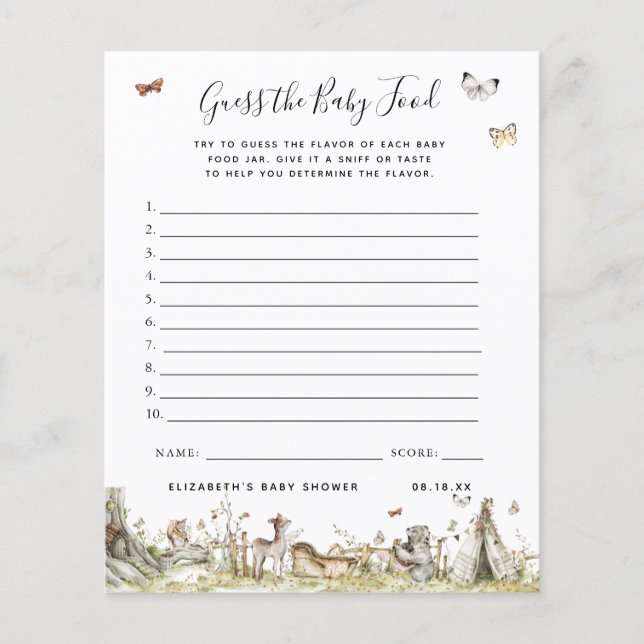 Raten Sie mal! | Baby Showspiel (Vorderseite)