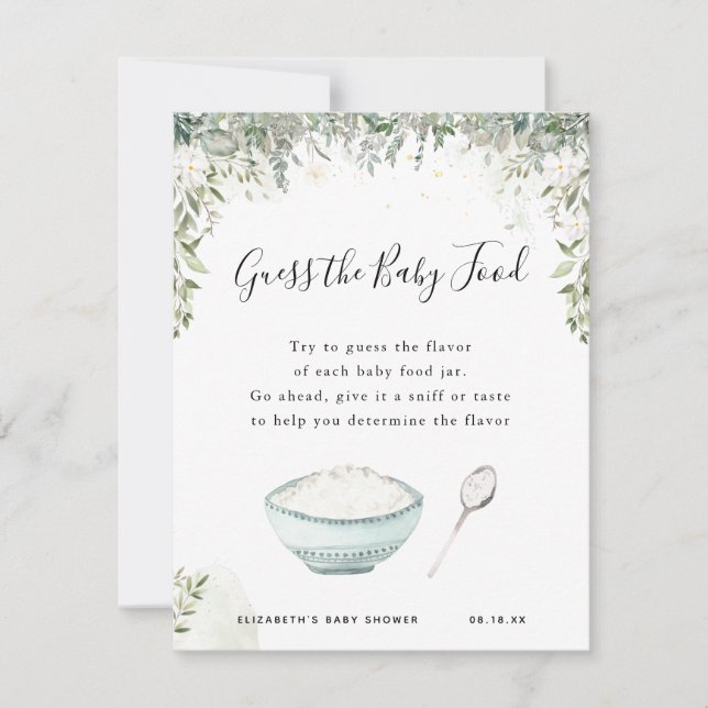 Raten Sie mal! | Baby Showspiel (Vorderseite)