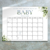 Raten Sie mal, das Anreisedatum Grüne Blue Baby Du Poster