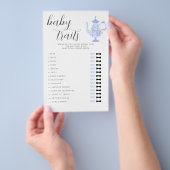 Raten Sie mal, das Baby enthält Tee-Party-Kinderdu Flyer (Handgriff)