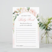 Raten Sie mal das Baby Food Baby Duschspiel (Stehend Vorderseite)