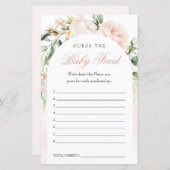 Raten Sie mal das Baby Food Baby Duschspiel (Vorne/Hinten)