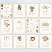 Raten Sie mal das Baby Food Boho Baby Shower Game  Poster