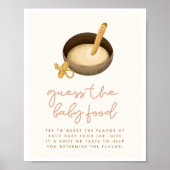 Raten Sie mal das Baby Food Boho Baby Shower Game  Poster (Vorne)