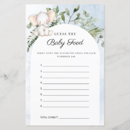 Raten Sie mal das Baby Food Boy Blue Baby Duschspi