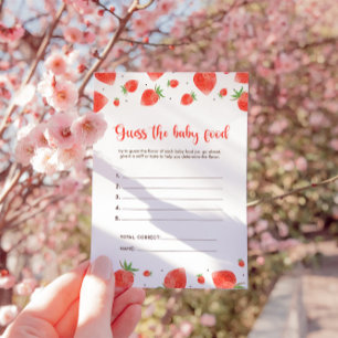 Raten Sie mal, das Baby Food Game, die Berry Sweet Einladung