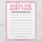 Raten Sie mal das Baby Food [Luxuslackierung [Rosa Briefbogen (Vorderseite)