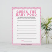 Raten Sie mal das Baby Food [Luxuslackierung [Rosa Briefbogen (Stehend Vorderseite)