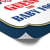 Raten Sie mal das Baby Food Nautical Baby Shower G Poster (Ecke)