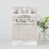 Raten Sie mal das Baby Food Snowman Baby Showspiel (Stehend Vorderseite)