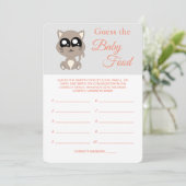 Raten Sie mal das Babynahrung, die Babydusche, die Einladung (Stehend Vorderseite)