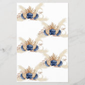 Raten Sie mal, das Dress Blue Flowers Brautparty G Flyer (Hinten)