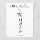 Raten Sie mal, das Dress Brautparty Game Butterfly Flyer (Vorne)