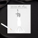 Raten Sie mal, das Dress Brautparty Game Minimalis Flyer<br><div class="desc">Mit unserem "Guess the Dress"-Brautparty können Sie Spaß und Spannung erleben! Dieses Spiel ist ideal für Brautpartys, Verlobungsfeiern oder Junggeselinnen-Abschied. Das Spiel beinhaltet ein Set hochwertiger Karten, die eine Blinddarstellung einer Braut zeigen, und die Spieler müssen ihre Kreativität und ihre zeichnend Fähigkeiten nutzen, um zu zeigen, was die Braut ihres...</div>