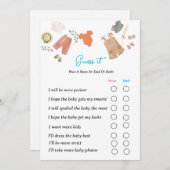 Raten Sie mal, das Geschlecht offenbart Party-Spie Einladung (Vorne/Hinten)