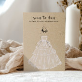 Raten Sie mal das Kleid - Brautparty Game Einladung