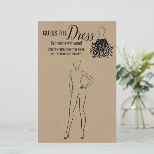 Raten Sie mal, das Kleid rustikal zweisprachig Dus (Stehend Vorderseite)