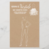 Raten Sie mal, das Kleid rustikale Dusche zweispra (Rückseite)