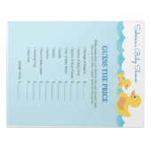 Raten Sie mal, das Preis Rubber Duck Baby Duck Spi Notizblock (Vorderseite)