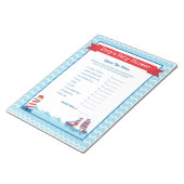 Raten Sie mal, das preiswerte Thema Babydusche Notizblock (angewinkelt)