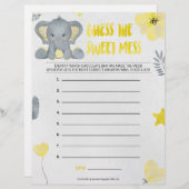 Raten Sie mal, das süße Chaos [Baby Elephant [Gelb Briefbogen (Vorne/Hinten)