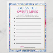 Raten Sie mal, das süße Chaos [Blumenwasserfarben] Briefbogen (Vorne/Hinten)