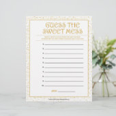 Raten Sie mal, das süße Chaos [goldene Glitzern] Briefbogen (Stehend Vorderseite)