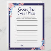 Raten Sie mal, das süße Durcheinander [Blumenrahme Briefbogen (Vorne/Hinten)