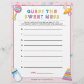 Raten Sie mal, das süße Schlamassel [Baby Basics P Briefbogen (Vorderseite)