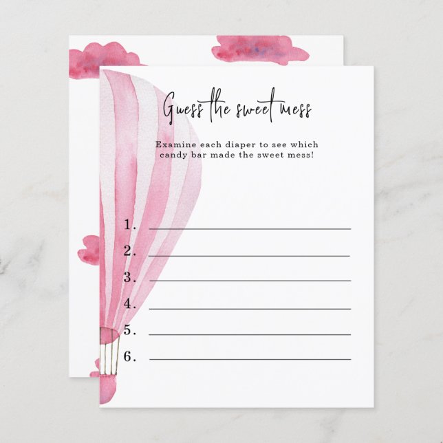 Raten Sie mal, das süße Schlamassel - Baby-Dusche- (Vorne/Hinten)