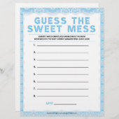 Raten Sie mal das süße Schlamassel [Luxusspitze [b Briefbogen (Vorne/Hinten)