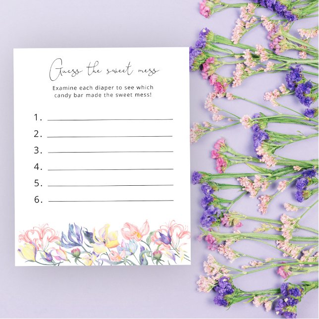 Raten Sie mal, das Sweet Mess - Blumenbaby Shower  (Von Creator hochgeladen)