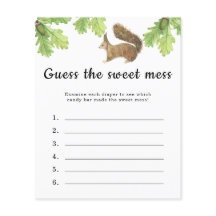 Raten Sie mal das Sweet Mess Spiel - Eichhörnchen 