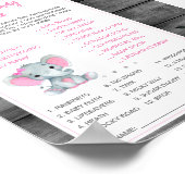 Raten Sie mal, der Duschkopf von Candy Pink ist ei Poster (Ecke)