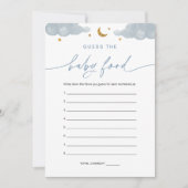 Raten Sie mal die Baby Food Game Card Twinkle Litt Einladung (Vorderseite)