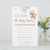 Raten Sie mal die Baby Food Teddy Bear Baby Dusche (Stehend Vorderseite)