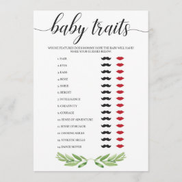 Raten Sie mal die Baby Traits Baby Shower Game Gre